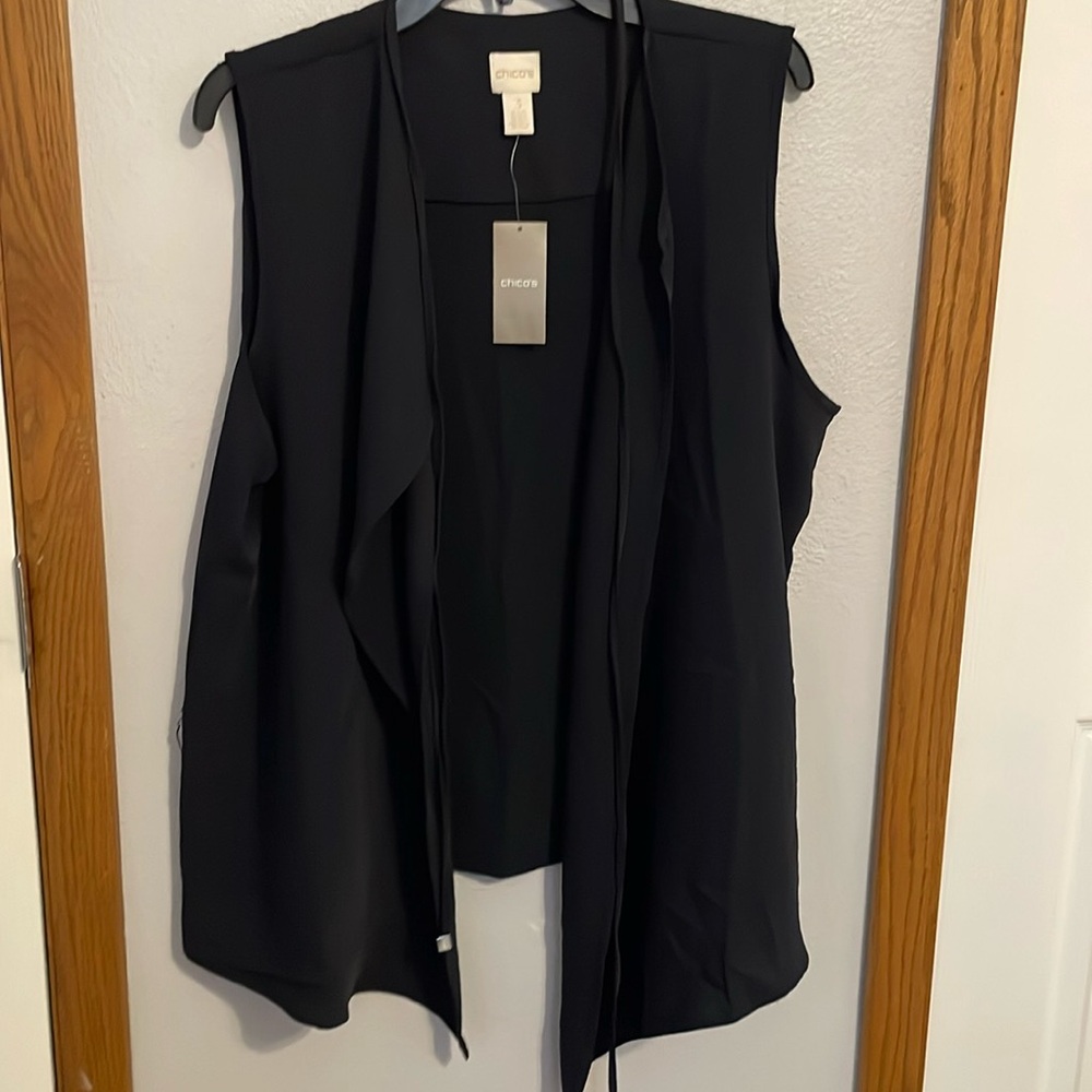 Vest Soft LS Jacket, Blackened Navy, 570179626, Size 3 (Chicos)